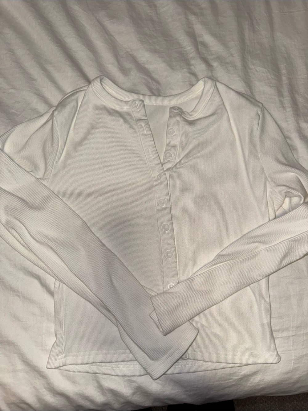 Target Women’s Long Sleeve Button-Front Tops - Black, White, Gray - Picture 3 of 3